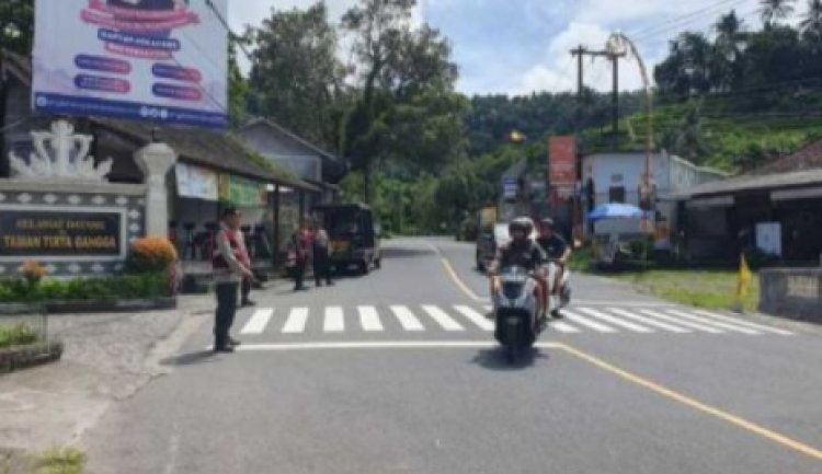 POLSEK ABANG LAKSANAKAN PATROLI DAN PENGAMANAN OBJEK VITAL DI TIRTA GANGGA