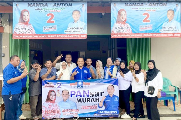 Dukung Nanda–Anton, PAN Hadirkan Pasar Murah untuk Rakyat di Desa Bagelen
