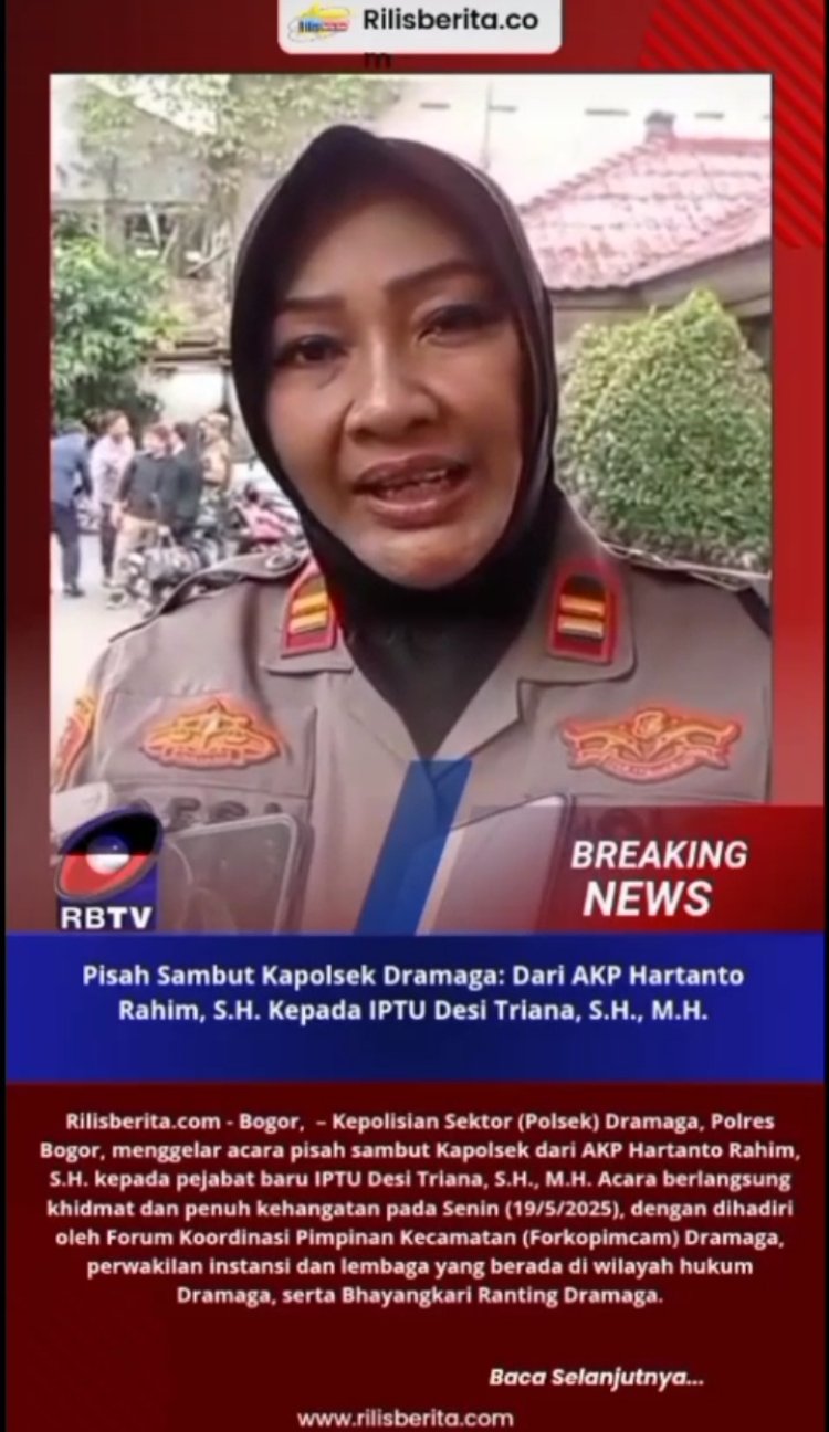 Pisah Sambut Kapolsek Dramaga: Dari AKP Hartanto Rahim, S.H. Kepada IPTU Desi Triana, S.H., M.H.