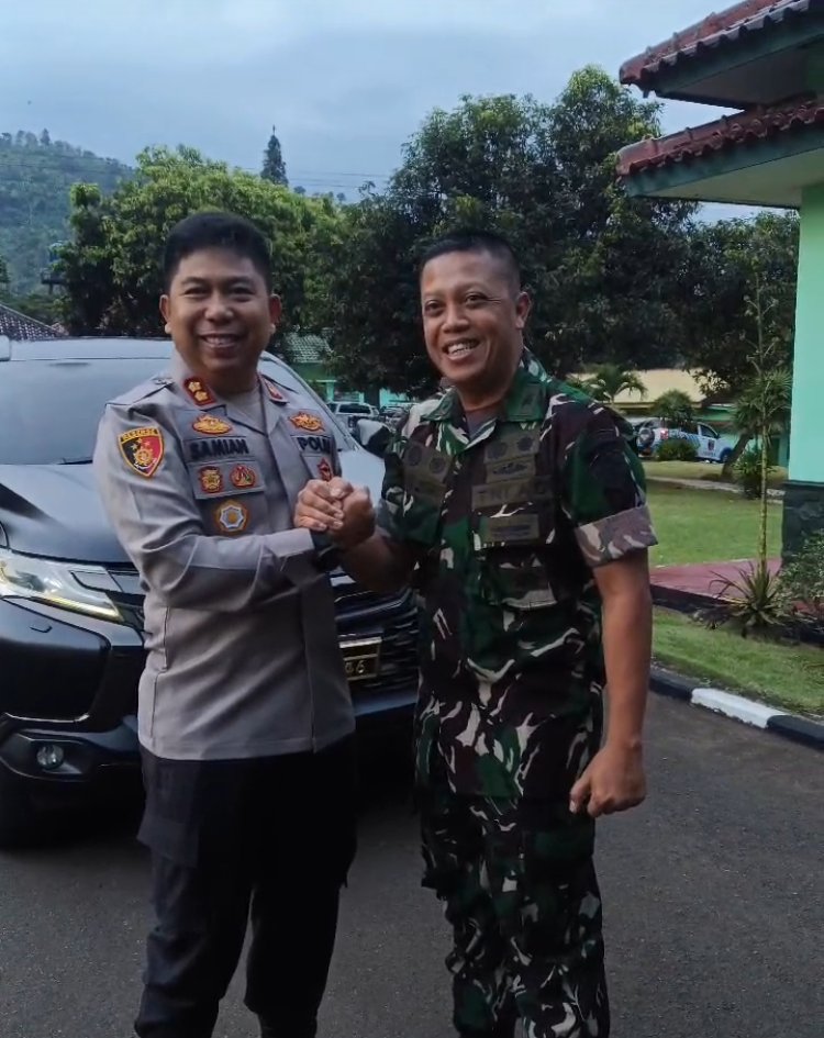 Kapolres Sukabumi Datangi Kodim 0622, Wujudkan Sinergitas TNI-Polri di HUT ke-79 Kodam III/Siliwangi