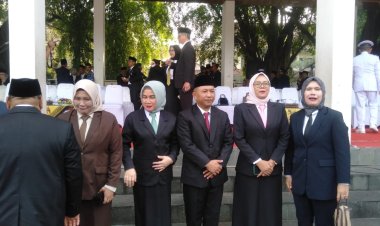 Peringatan Hari Lahir Pancasila, 1 Juni 2025, Pemerintah Kabupaten Sukabumi Gelar Upacara di lapangan alun alun Palabuhanratu
