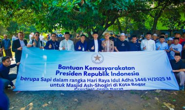 Dedie Rachim Saksikan Penyembelihan Hewan Kurban dari Presiden Prabowo