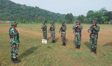 Korem 061/SK Laksanakan Latihan Menembak Senjata Ringan Triwulan I Tahun 2025