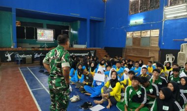 Babinsa Koramil 2205/Kalapanunggal Dukung Seleksi Calon Paskibra Tingkat Kecamatan