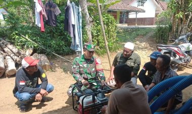 Babinsa Koramil 2207/Jampang Tengah Laksanakan Pendampingan Ketahanan Pangan