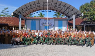 Dandim 0622/Kab. Sukabumi Hadiri Upacara Pembukaan Program Pembentukan Karakter Siswa SMAN 1 Cikidang Tahun 2025