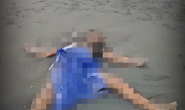 Pantai karang bolong digegerkan penemuan mayat di pinggir pantai.