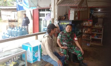 KOMSOS BABINSA KORAMIL 2202/PALABUHANRATU BERSAMA KETUA RT DI DESA CIHAUR