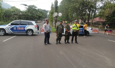 Babinsa Koramil 2202/Palabuhanratu Laksanakan Pam Router di Kegiatan Car Free Day