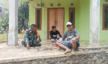 Babinsa Koramil 2202/Palabuhanratu Laksanakan Komsos di Desa Buniwangi