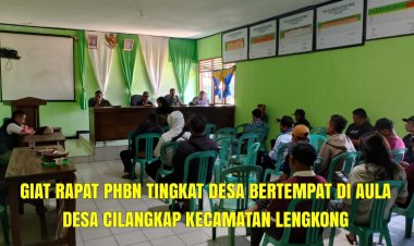 BABINSA KORAMIL 2209/LENGKONG HADIRI RAPAT PHBN DI DESA CILANGKAP
