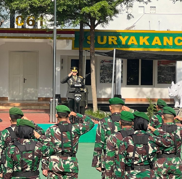 UPACARA PERINGATAN HARI LAHIR PANCASILA 2025 DI KOREM 061/SK, Pancasila Sebagai Jiwa Pembangunan Menuju Indonesia Raya,