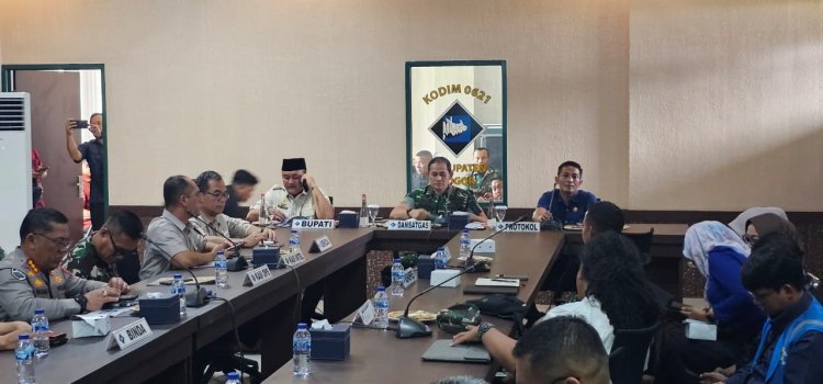 Danrem 061/SK Pimpin Rakor Wilayah dan Pengamanan Kunjungan Presiden RI di Kabupaten Bogor