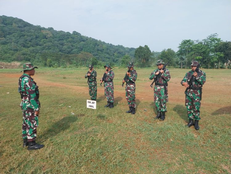 Korem 061/SK Laksanakan Latihan Menembak Senjata Ringan Triwulan I Tahun 2025