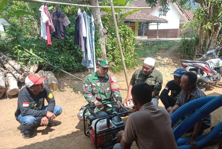 Babinsa Koramil 2207/Jampang Tengah Laksanakan Pendampingan Ketahanan Pangan