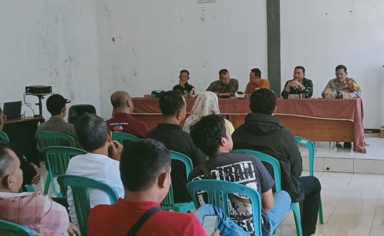 RAPAT PHBN DI KECAMATAN JAMPANGTENGAH, DANRAMIL 2207 HADIRI KEGIATAN KOORDINASI