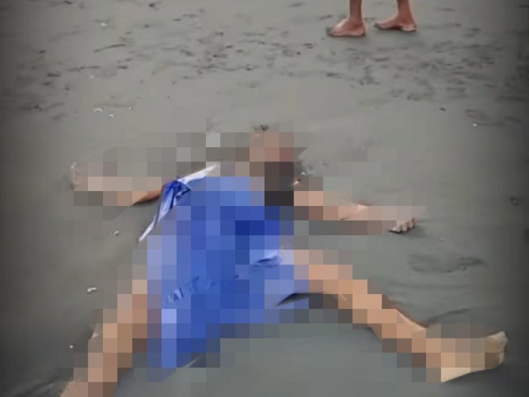Pantai karang bolong digegerkan penemuan mayat di pinggir pantai.