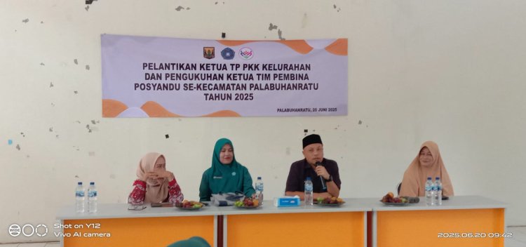 Pelantikan Ketua TP PKK Kelurahan Palabuhanratu dan Pengukuhan Ketua Pembina Posyandu se-Kecamatan Palabuhanratu
