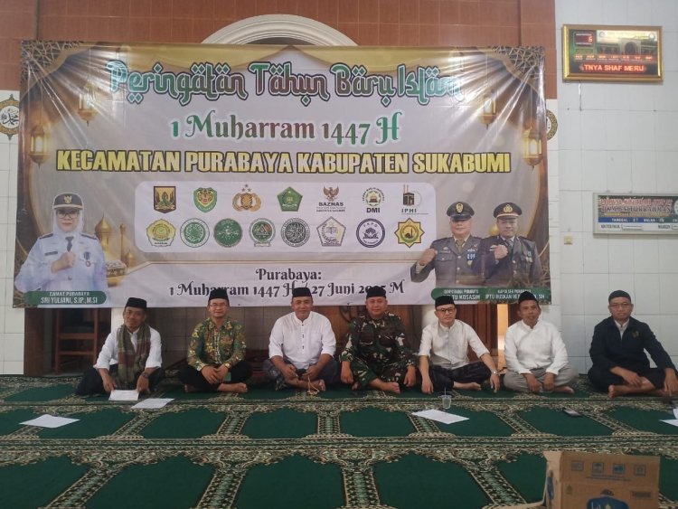 BABINSA KORAMIL 2207/JAMPANGTENGAH HADIRI DOA BERSAMA MENYAMBUT TAHUN BARU ISLAM 1447 H
