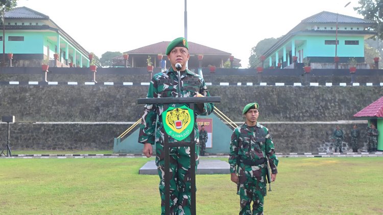 TINGKATKAN DISIPLIN DAN CINTA TANAH AIR, KODIM 0622 KABUPATEN SUKABUMI GELAR UPACARA BENFDERA