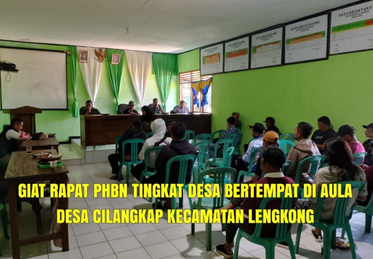 BABINSA KORAMIL 2209/LENGKONG HADIRI RAPAT PHBN DI DESA CILANGKAP