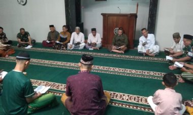 Teguhkan Iman dan Taqwa, Prajurit Kodim 0622 Laksanakan Yasinan Bersama Dandim