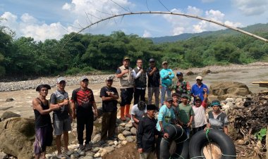 BABINSA KORAMIL 2207/JAMPANGTENGAH LAKSANAKAN PENDAMPINGAN TINJAUAN LOKASI IRIGASI DI DESA PADABEUNGHAR