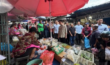 Pastikan Geliat Ekonomi Bali Terjaga, Wapres Tinjau Pasar Dauh Pala Tabanan