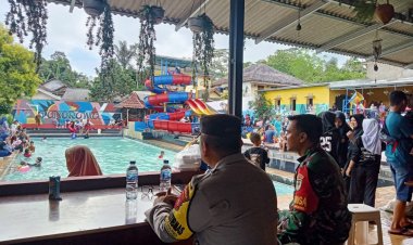 Babinsa Koramil 2208/Nyalindung dan Bhabinkamtibmas Laksanakan Monitoring di Obyek Wisata Panorama