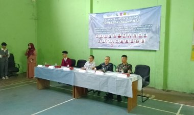 Babinsa Hadiri Penerimaan Mahasiswa KKN di Desa Tonjong