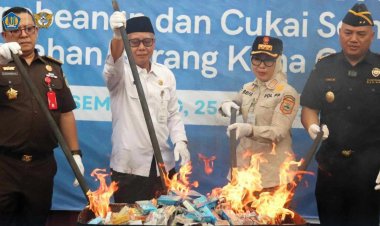 Bea Cukai Jateng dan DIY Musnahkan Rokok Ilegal Senilai Lebih dari Rp19,3 Miliar