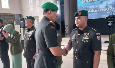Danrem 061/SK Brigjen TNI Faisol Izuddin Karimi, S.E. Pimpin Langsung Serah Terima Jabatan Kasrem 061/SK dan Dandim 0607/Kota Sukabumi