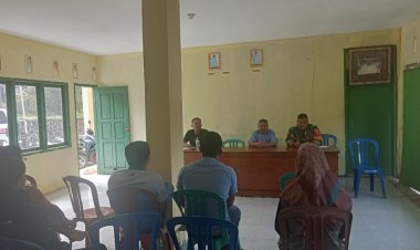 Babinsa Koramil 2204/Cikidang Hadiri Rapat Pembentukan Panitia PHBI dan PHBN di Desa Cikarae Thoyibah