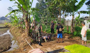 Babinsa Koramil 2206/Parakansalak Dampingi Kegiatan Ketahanan Pangan di Desa Lebaksari