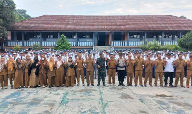Danramil 2201/Cisolok Hadiri Pembukaan MPLS 2025 di SMAN 1 Cisolok