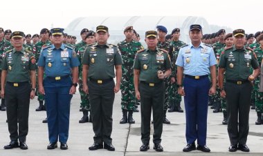 Panglima TNI Sambut Kontingen Patriot II Usai Sukses Gelar Aksi Hari Bastille di Prancis