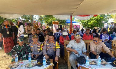 Babinsa Koramil 2215/Ciemas Dampingi Kegiatan Pembukaan Syukuran Hari Nelayan ke-68