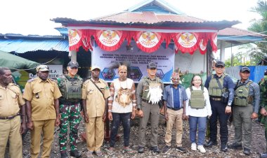 Kogabwilhan III melaksanakan kegiatan bakti sosial di Desa Batas Batu, Distrik Krepkuri, Kabupaten Nduga, Papua Pegunungan.