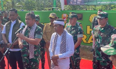 Peresmian Pengairan Pertanian oleh KASAD dan Gubernur Jawa Barat di Sukabumi, Wujud Nyata TNI AD Dukung Swasembada Pangan Nasional