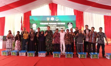 Langkah Strategis Swasembada Pangan, KASAD Resmikan Proyek Pengairan Pertanian di Ciracap