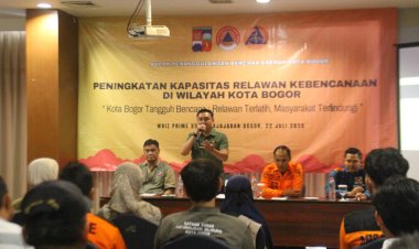 BPBD Kota Bogor Tingkatkan Kapasitas Relawan Kebencanaan