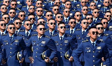 Menhan Hadiri Upacara Prasetya Perwira TNI-Polri 2025 di Istana Merdeka