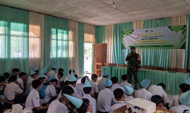 Babinsa Koramil 2214/Surade Berikan Wawasan Kebangsaan di MAN 2 Sukabumi