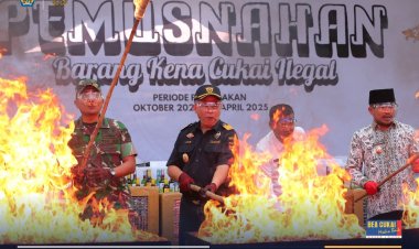 Tindak Lanjuti Pengawasan Cukai di Jawa Barat, Bea Cukai Musnahkan Lebih dari 22 Juta Batang Rokok Ilegal