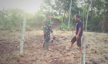 Babinsa Koramil 2209/Lengkong Dampingi Kegiatan Hanpangan di Desa Neglasari