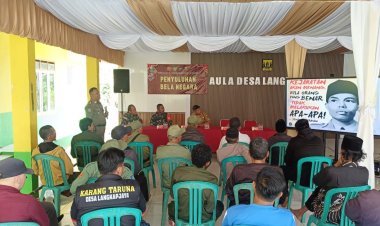 Koramil 2209/Lengkong Penyuluhan Bela Negara Meriahkan Kegiatan Non Fisik TMMD ke-125 di Desa Langkap Jaya