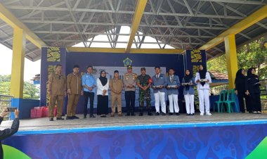 Danramil 2205/Kalapanunggal Hadiri Launching Makanan Bergizi Gratis di SMK Nurul Bayan