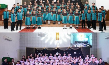 Saat Anak Bernyanyi, Surga Turun Menyapa: Gaudete Choir Ukir Sejarah di HKBP Ciluar