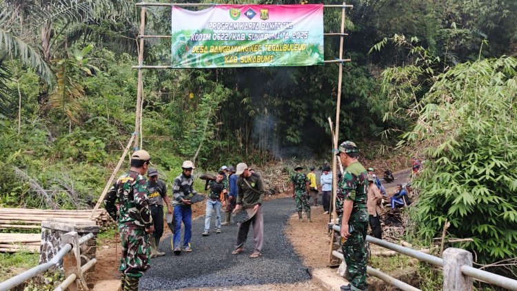 GIAT BAKTI TNI TA. 2025 DI DESA BANGBAYANG, KECAMATAN TEGALBULEUD – KODIM 0622/KABUPATEN SUKABUMI