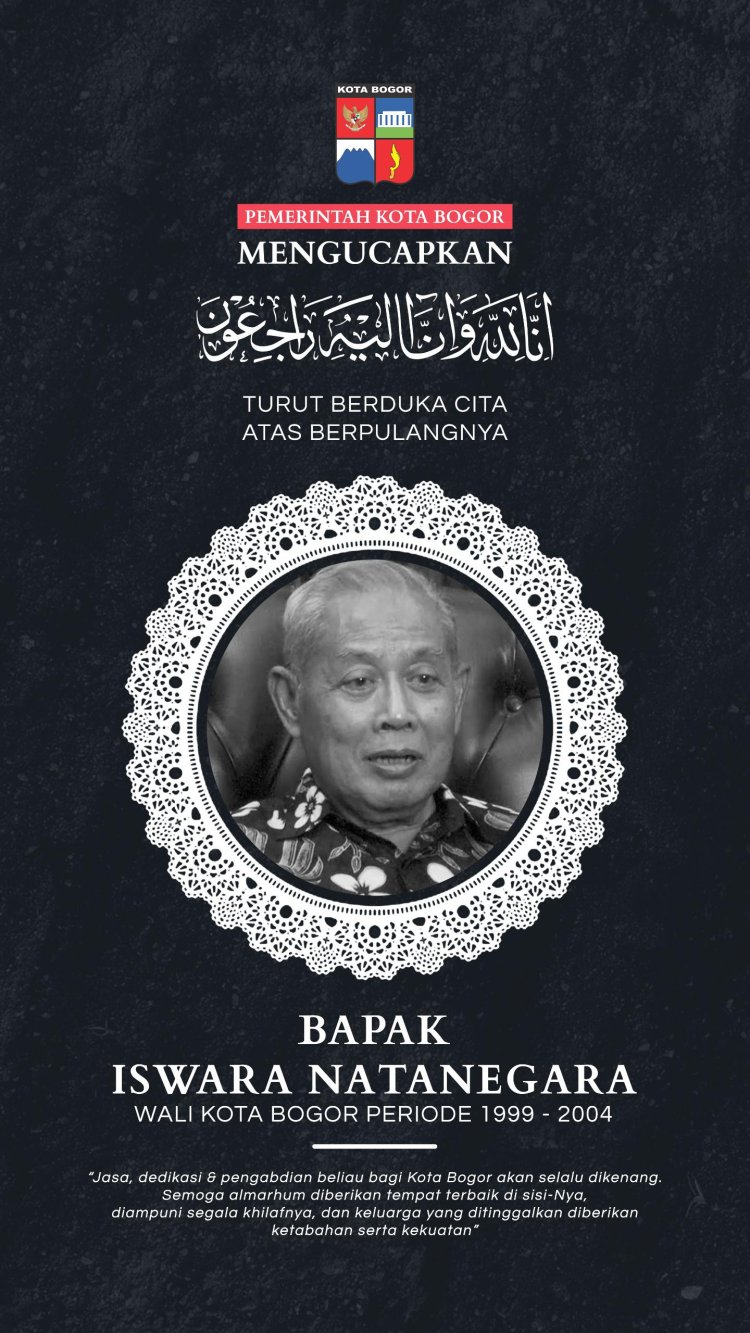 Innalillahi...Putra Terbaik Bogor, Iswara Natanegara Tutup Usia